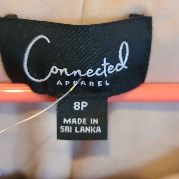 Connected‎ apparel womens navy blue cocktail sleeveless dress size 8p - Picture 3 of 5